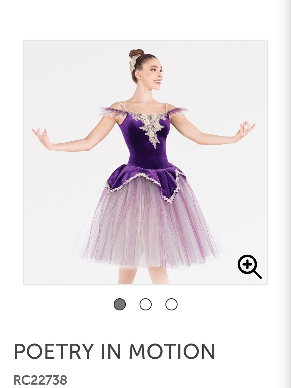 New Revolution Dancewear Purple Ballet Tutu Costume
